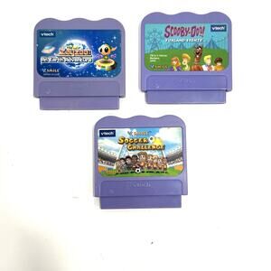 Vtech V Smile Game Cartridges Only- Lot of 3 Scooby Doo Zayzoo Soccer UNTESTED